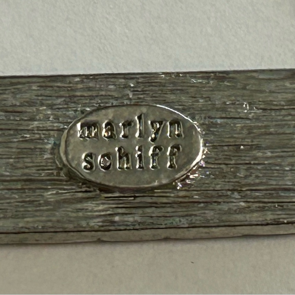 Marlyn Schiff Silver Rectangular Earrings - image 5